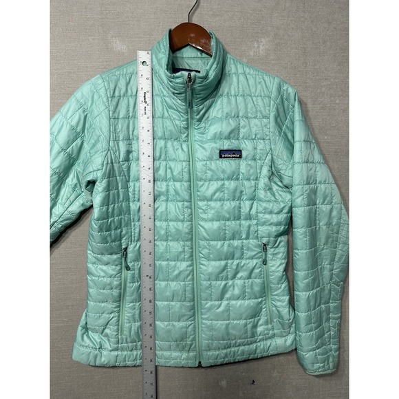 Patagonia Nano Puff Jacket Women Size Small Teal Full Zip 84217 Puffer Primaloft - Picture 5 of 9